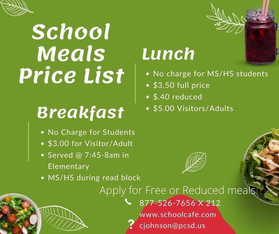 School Lunch Prices