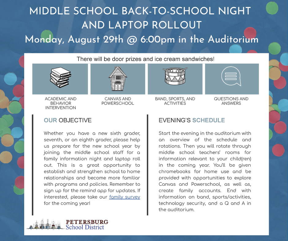 Middle School Back to school night